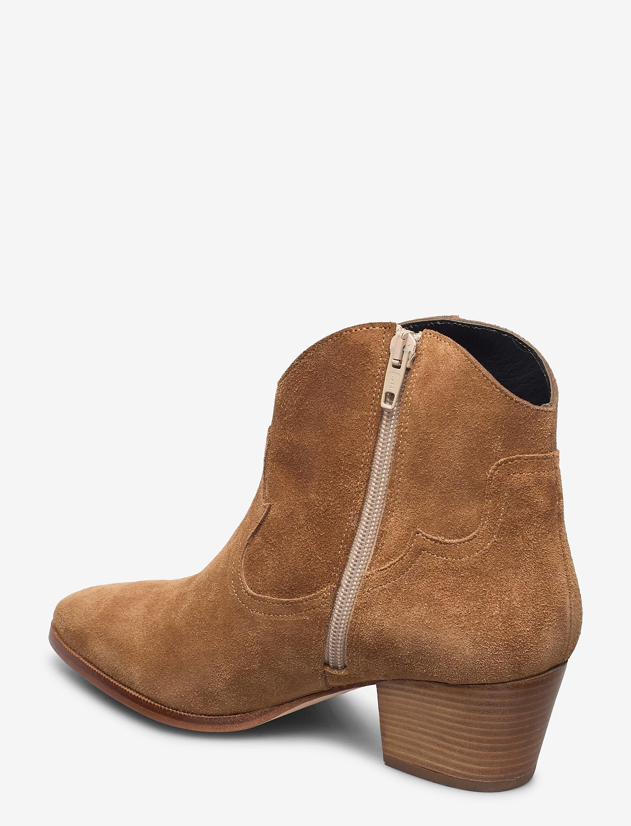 ANGULUS - Booties - Block heel - with elas - 1168 tan - 2