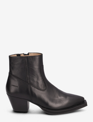 ANGULUS - Bootie - block heel - with zippe - høj hæl - 1604 black - 1