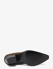 ANGULUS - Bootie - block heel - with zippe - høye hæler - 2214 dark olive - 4