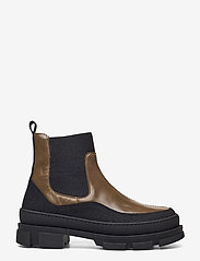 ANGULUS - Boots - flat - chelsea stila zābaki - 1321/1841/019  black/d. oliven - 1