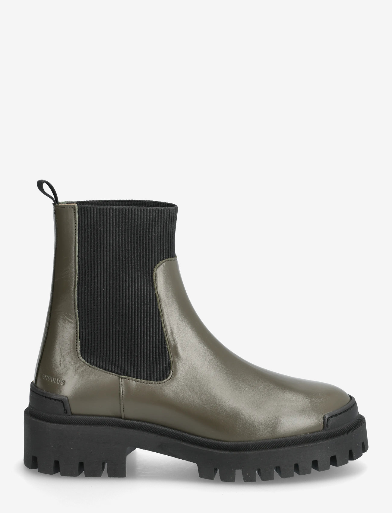 ANGULUS - Booties - flat - with elastic - chelsea boots - 1446/019 olive/ black - 1