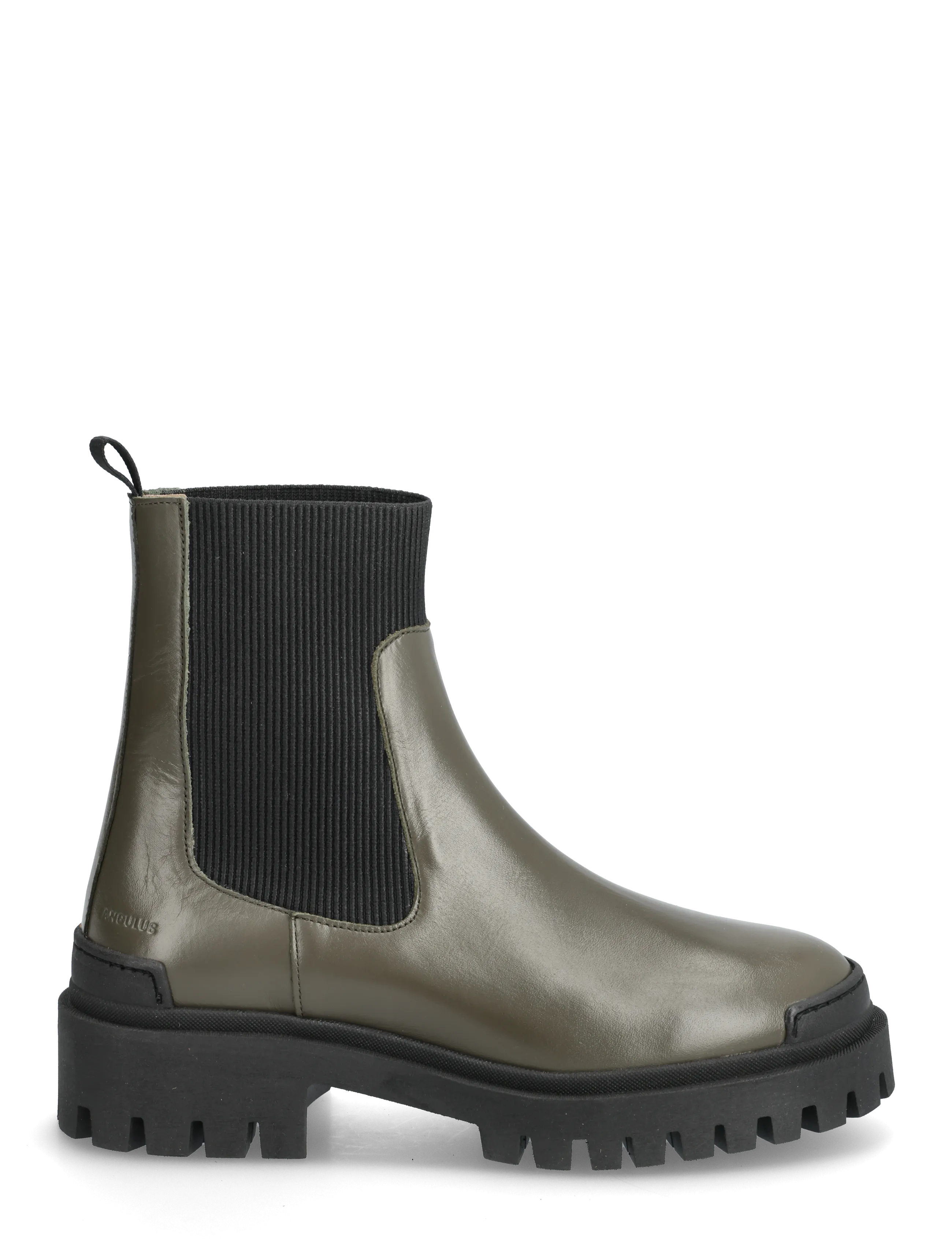 ANGULUS - Booties - flat - with elastic - stiefel - 1446/019 olive/ black - 1