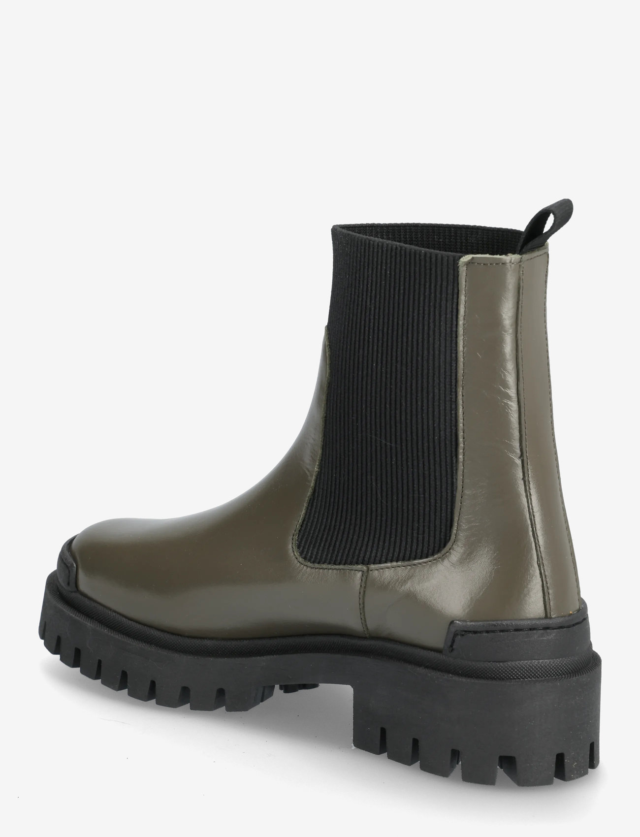 ANGULUS - Booties - flat - with elastic - chelsea boots - 1446/019 olive/ black - 2