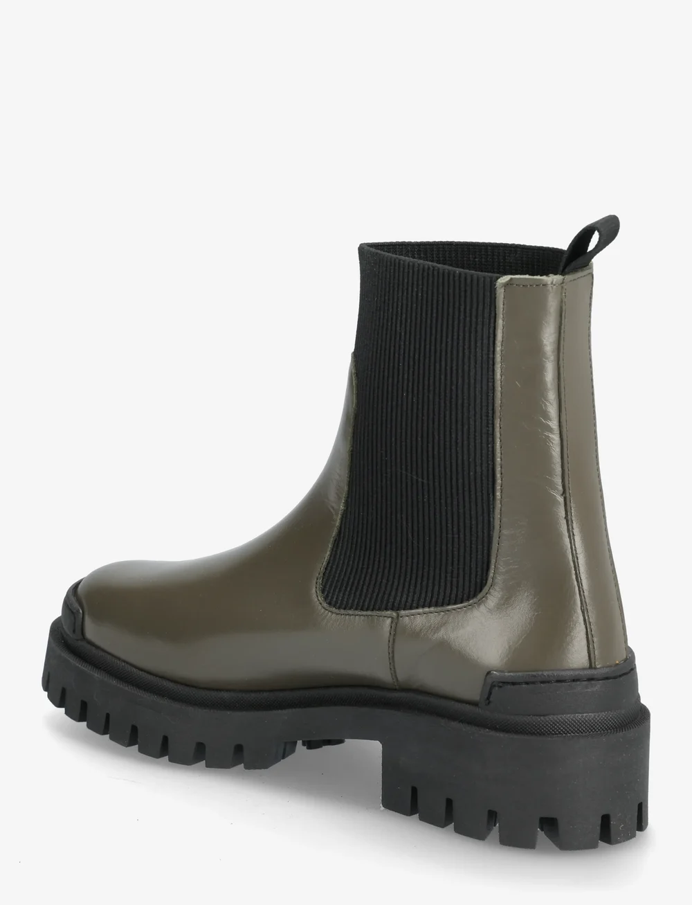 ANGULUS - Booties - flat - with elastic - chelsea støvler - 1446/019 olive/ black - 2