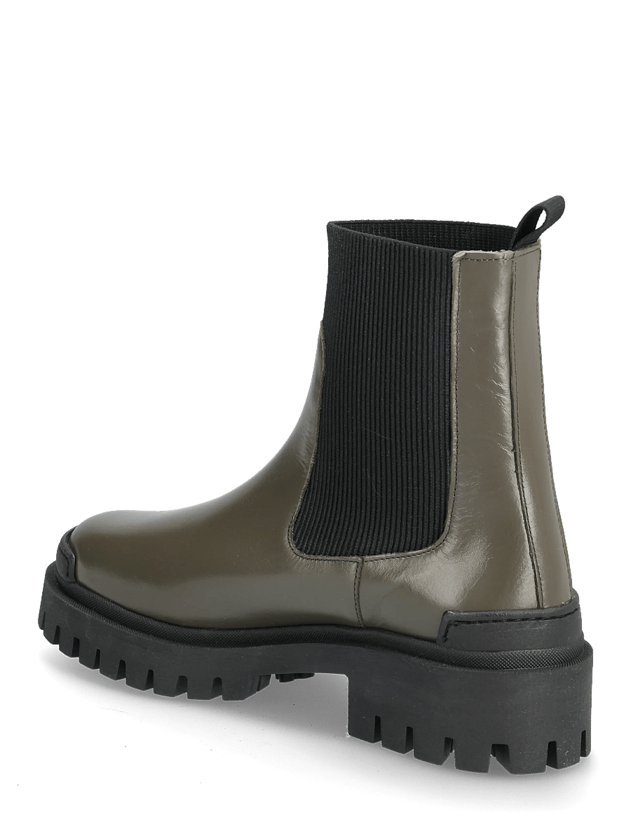 ANGULUS - Booties - flat - with elastic - stövlar - 1446/019 olive/ black - 2