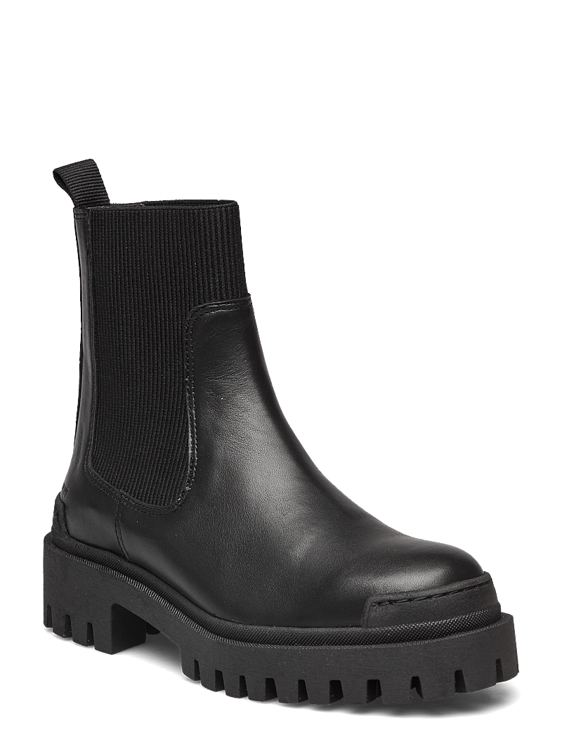 ANGULUS - Booties - flat - with elastic - chelsea støvler - 1604/019 black/black - 1