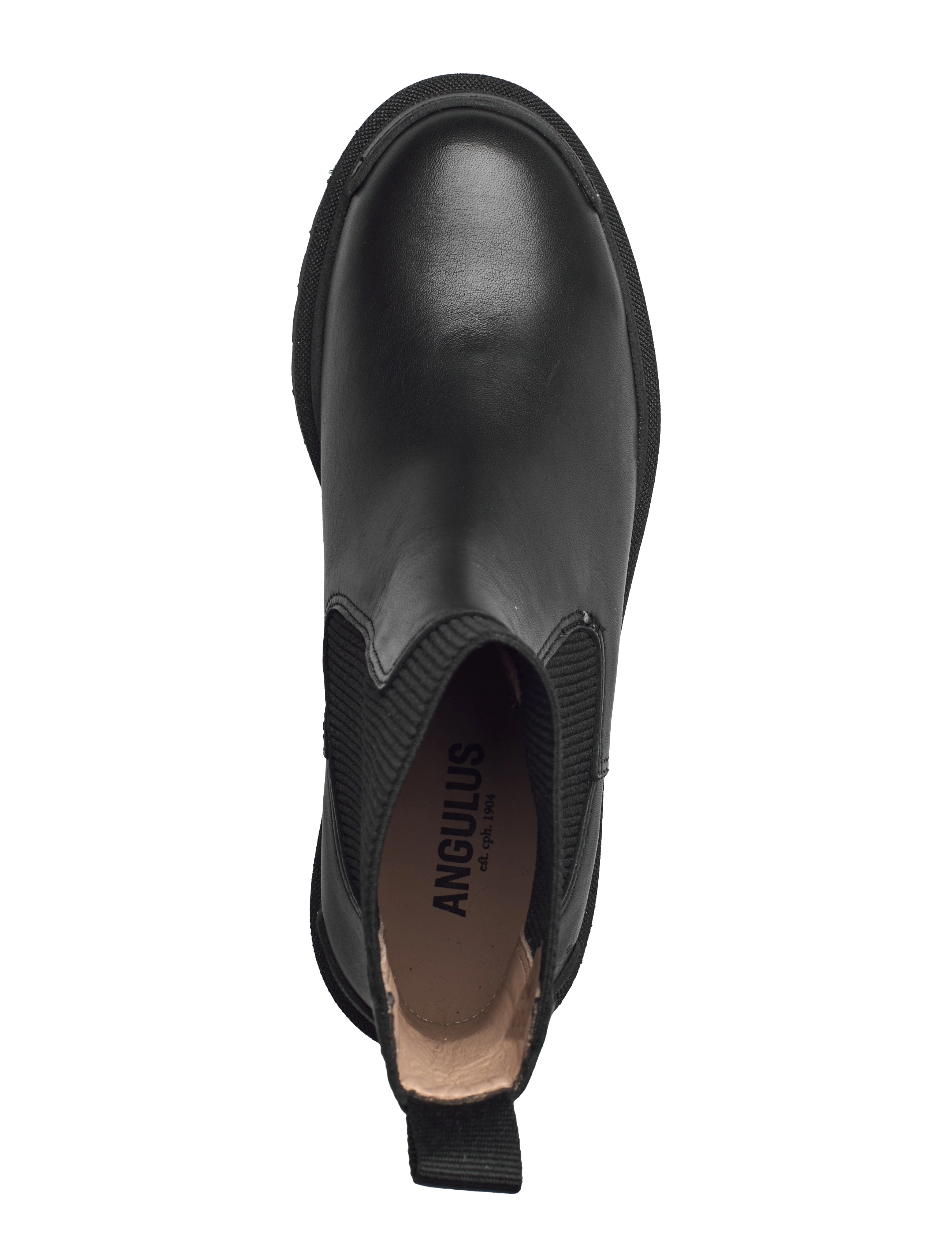 ANGULUS - Booties - flat - with elastic - madalad poolsaapad - 1604/019 black/black - 4