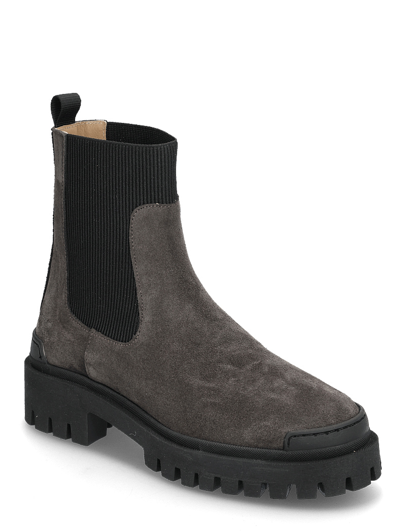 ANGULUS - Booties - flat - with elastic - stiefel - 1716/019 espresso/black - 0