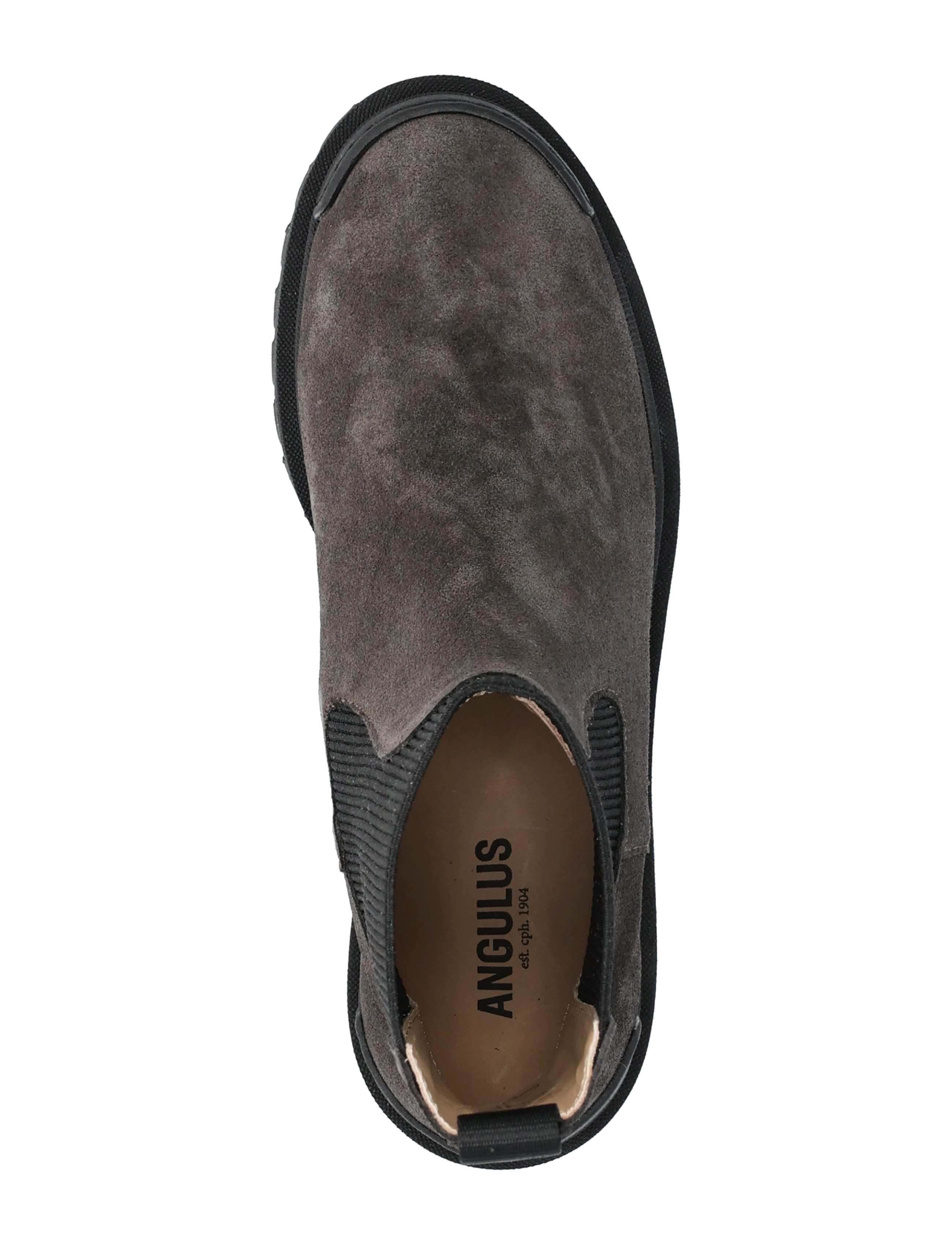 ANGULUS - Booties - flat - with elastic - chelsea støvler - 1716/019 espresso/black - 3