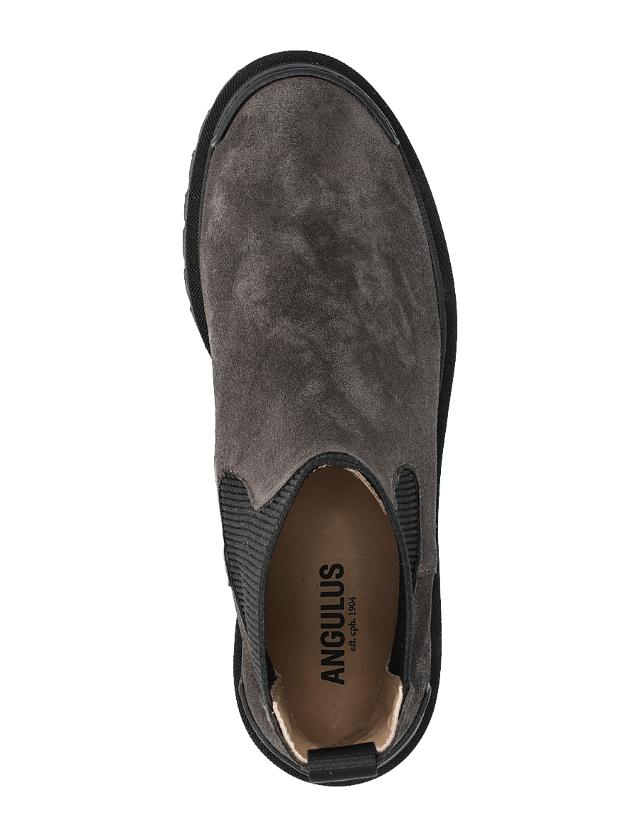 ANGULUS - Booties - flat - with elastic - stövlar - 1716/019 espresso/black - 3