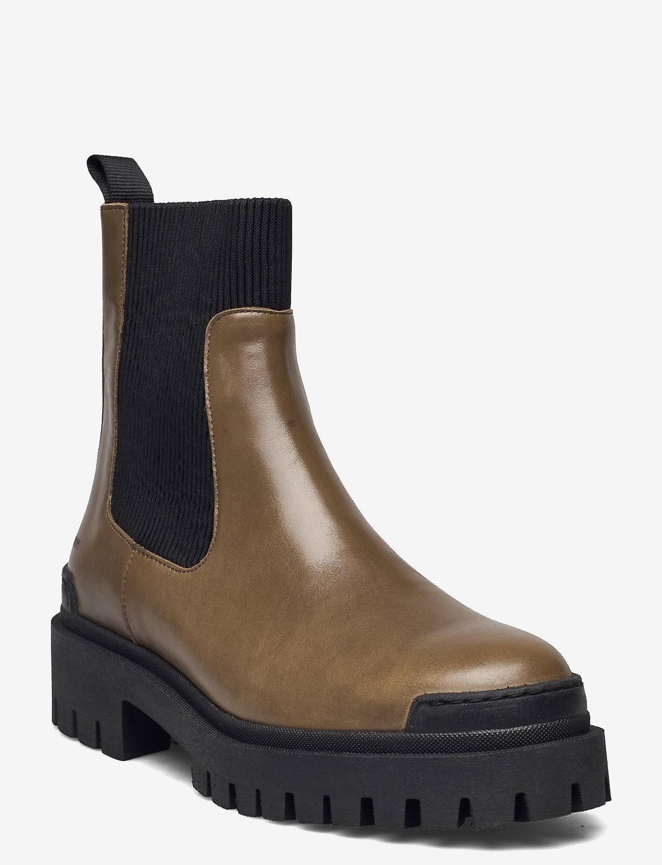 ANGULUS - Boots - flat - „chelsea“ stiliaus aulinukai - 1841/019 dark olive/black - 0
