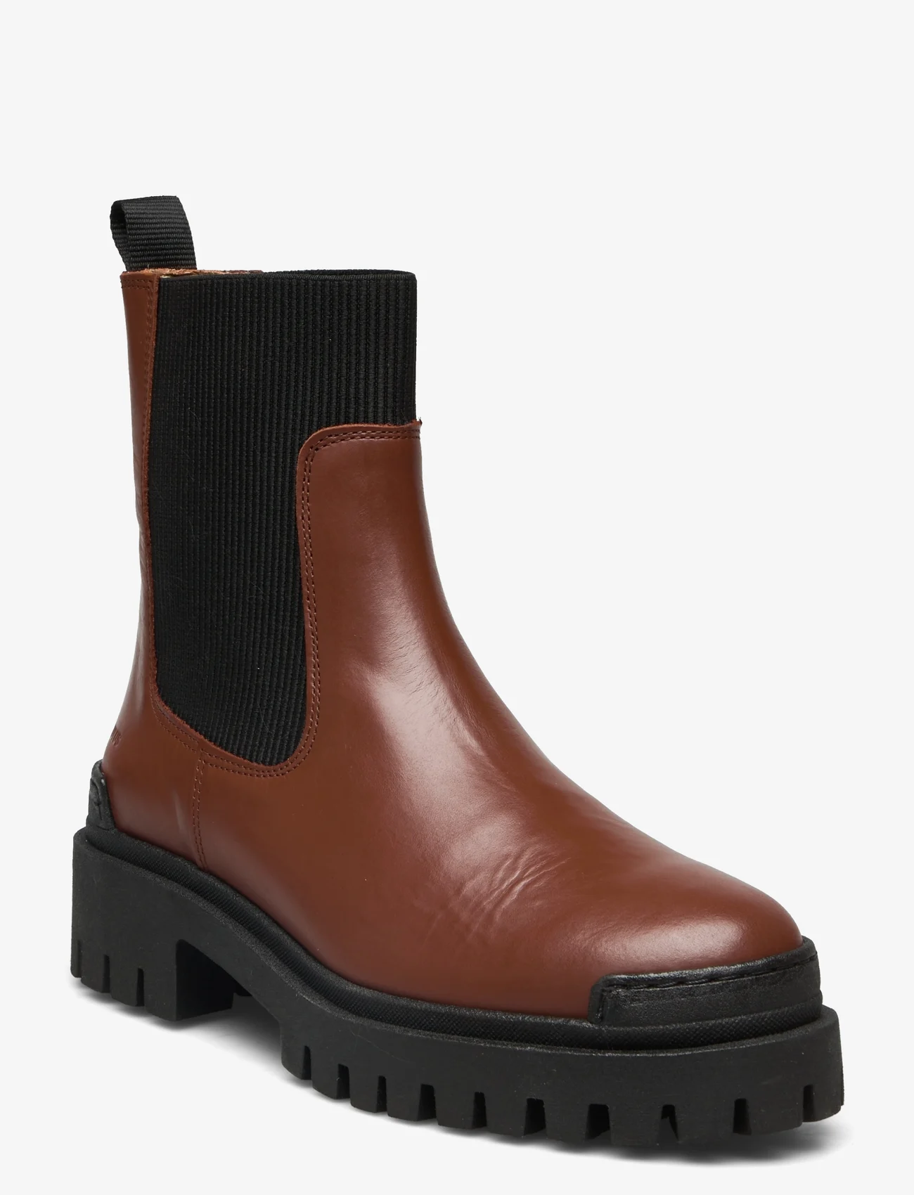 ANGULUS - Boots - flat - chelsea stila zābaki - 1705/019 terracotta/black - 0