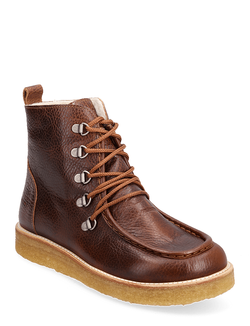 ANGULUS - Boots - flat - with laces - snørestøvler - 2509 cognac - 0