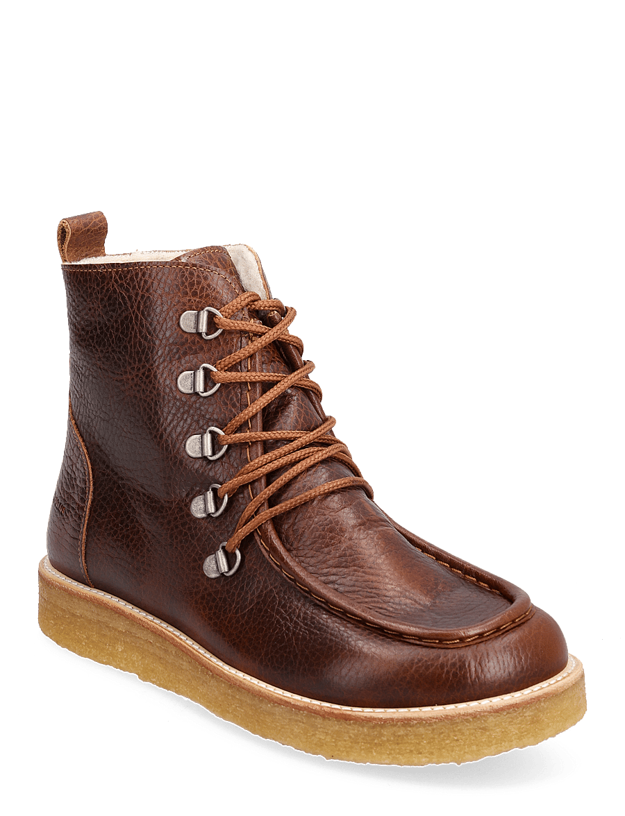 ANGULUS - Boots - flat - with laces - kängor - 2509 cognac - 0
