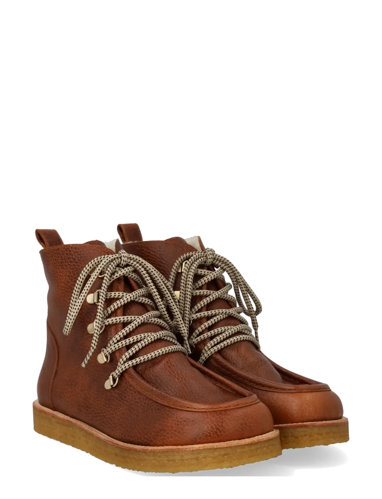 ANGULUS Boots - flat - with laces - Modetrender - 2509 COGNAC / brown
