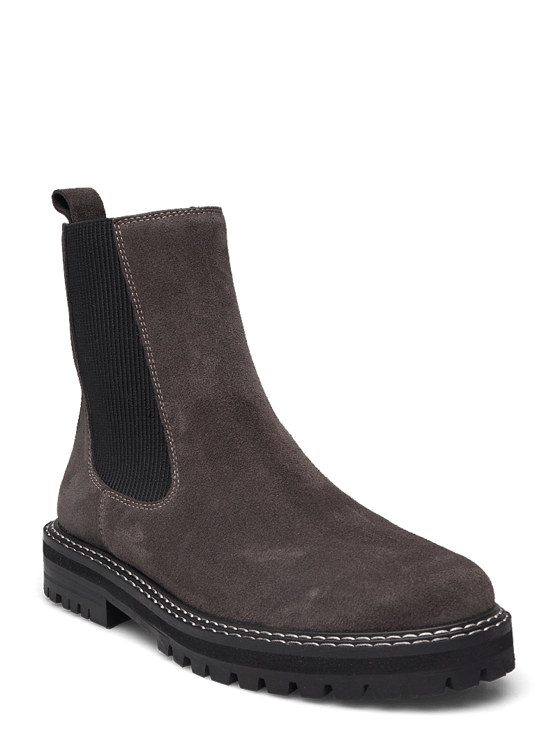 ANGULUS - Booties - flat - with elastic - stövlar - 1716/019 espresso/black - 0