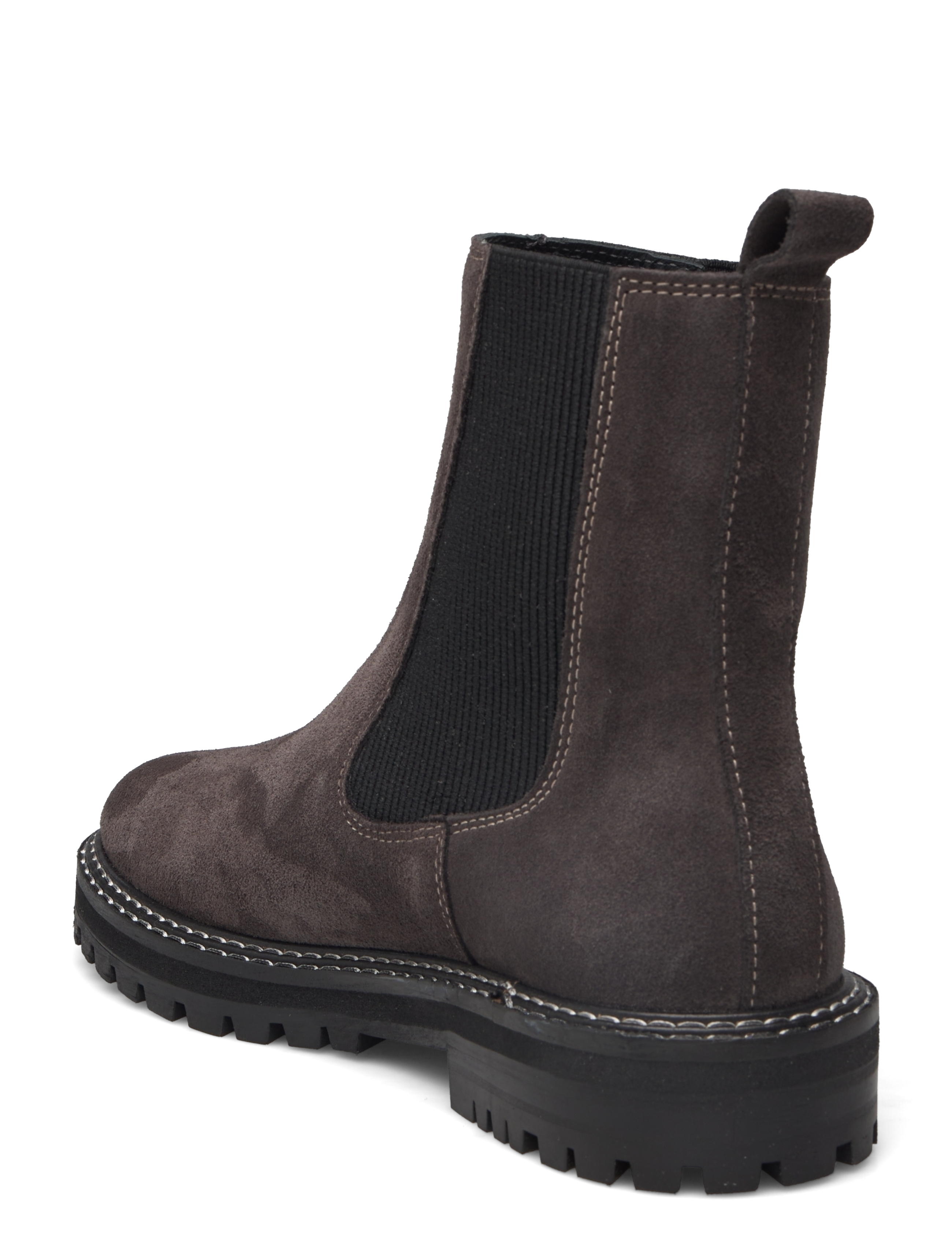 ANGULUS - Booties - flat - with elastic - chelsea støvler - 1716/019 espresso/black - 2