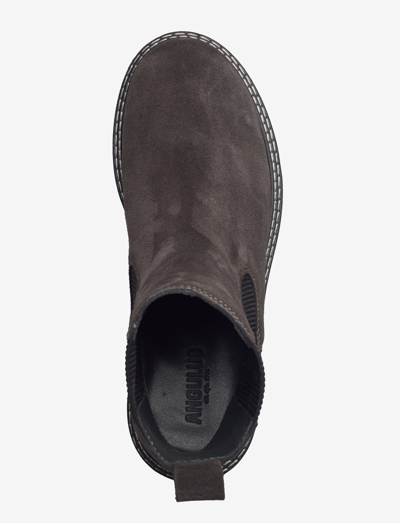 ANGULUS - Booties - flat - with elastic - chelsea boots - 1716/019 espresso/black - 3