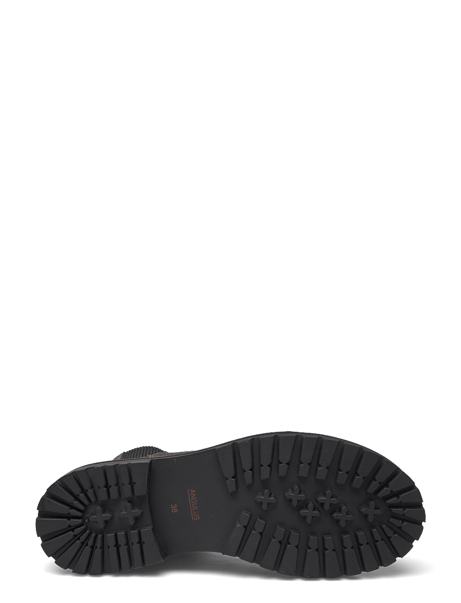 ANGULUS - Booties - flat - with elastic - boots - 1716/019 espresso/black - 4