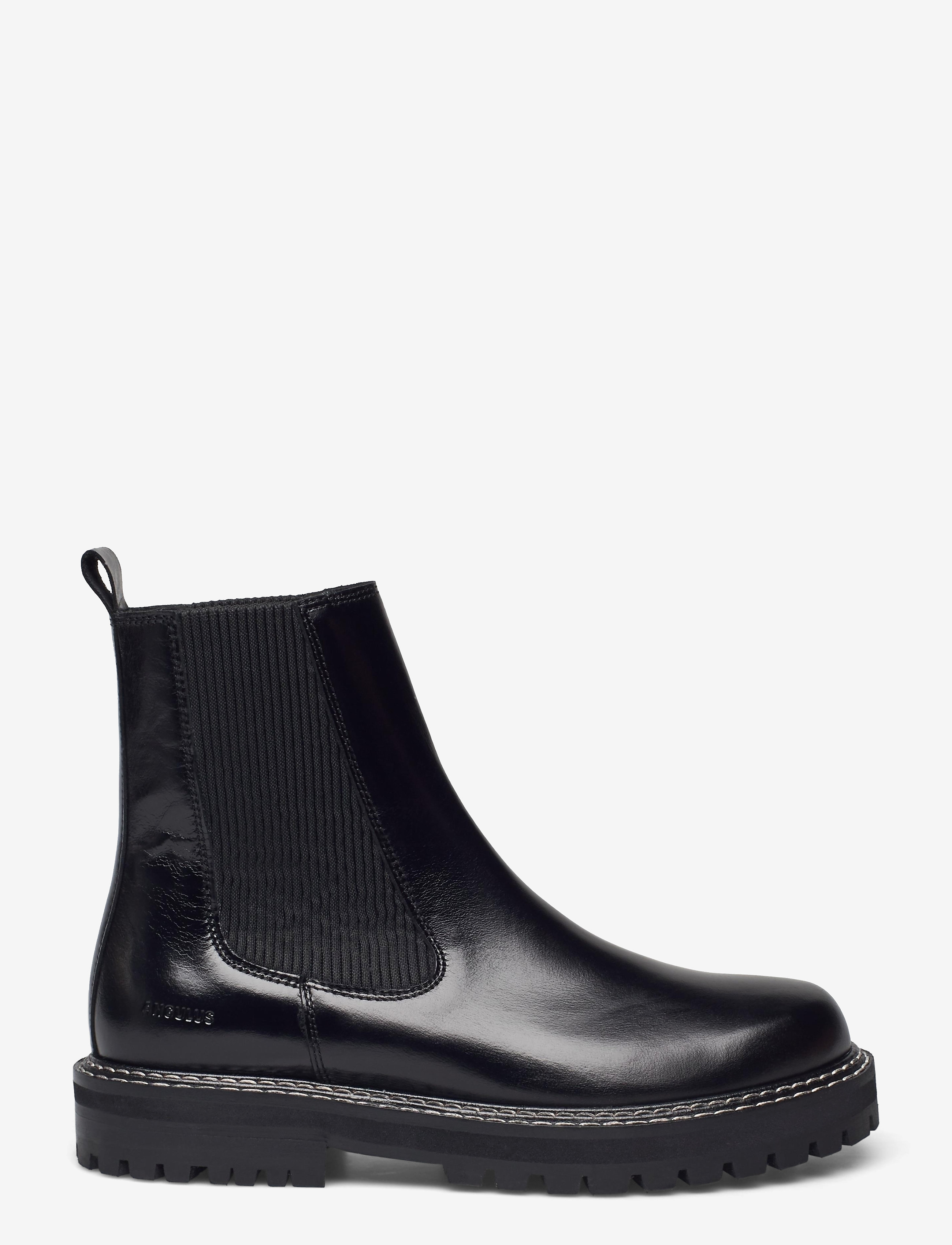 ANGULUS - Booties - flat - with elastic - stiefel - 1835/019 black /black - 1
