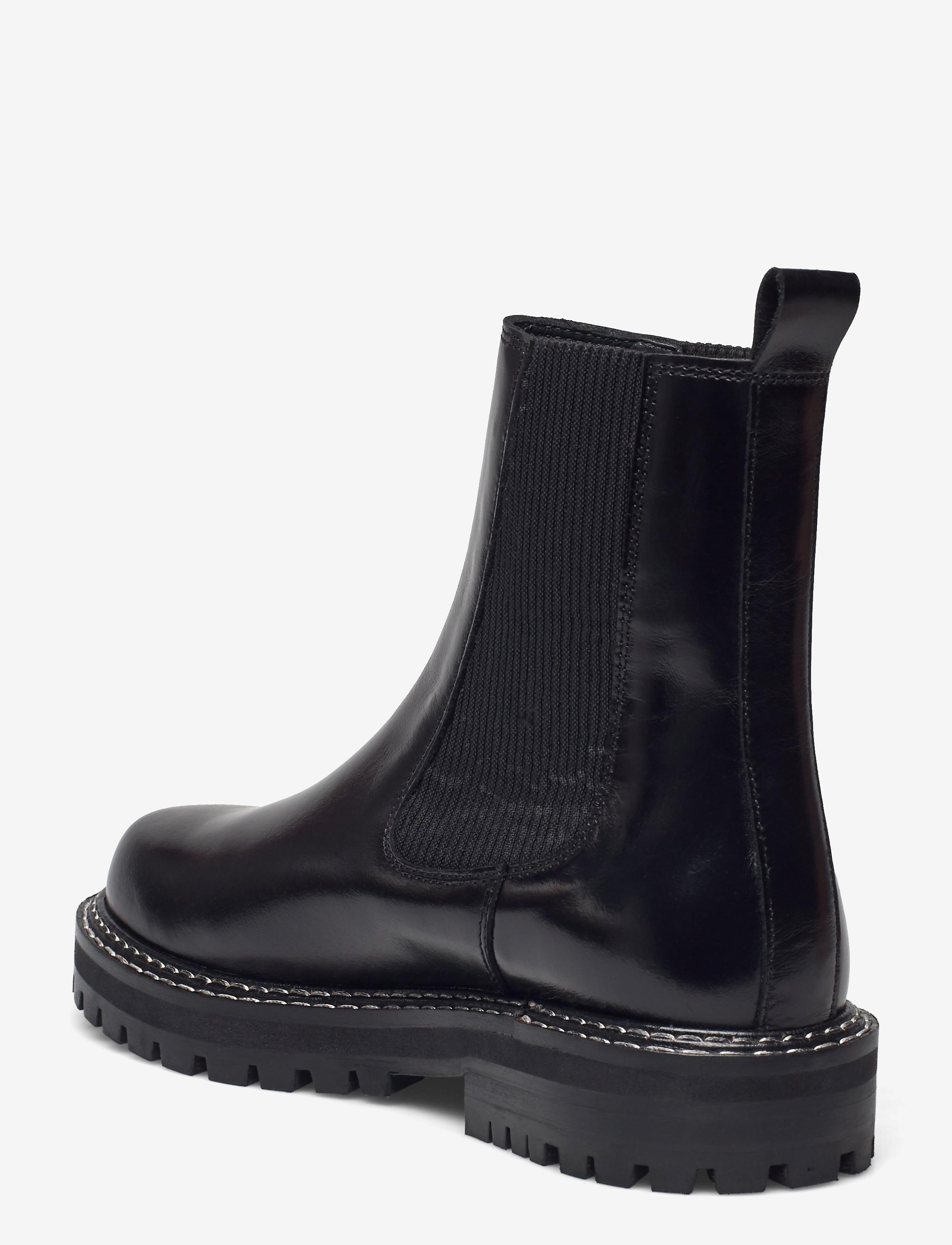 ANGULUS - Booties - flat - with elastic - stiefel - 1835/019 black /black - 2