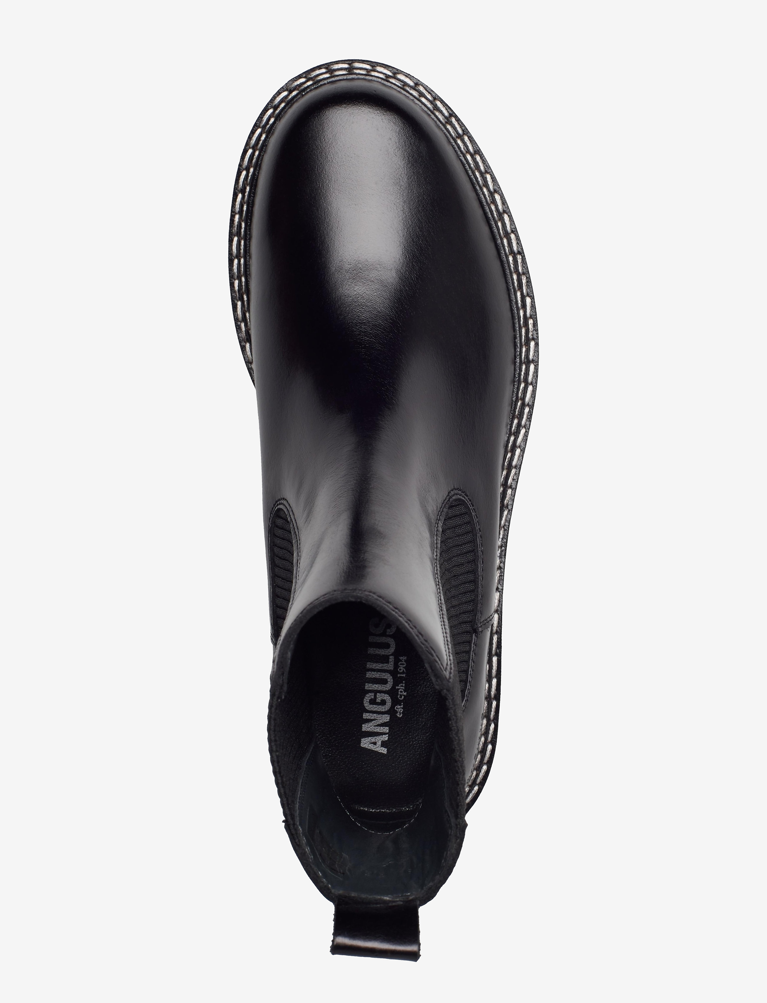 ANGULUS - Booties - flat - with elastic - stiefel - 1835/019 black /black - 3