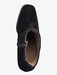 ANGULUS - Bootie - block heel - with zippe - hög klack - 1163/001 black/ black - 3
