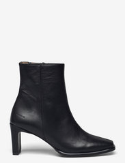ANGULUS - Bootie - block heel - with zippe - hög klack - 1604/001 black/black - 1