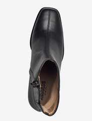 ANGULUS - Bootie - block heel - with zippe - hög klack - 1604/001 black/black - 3