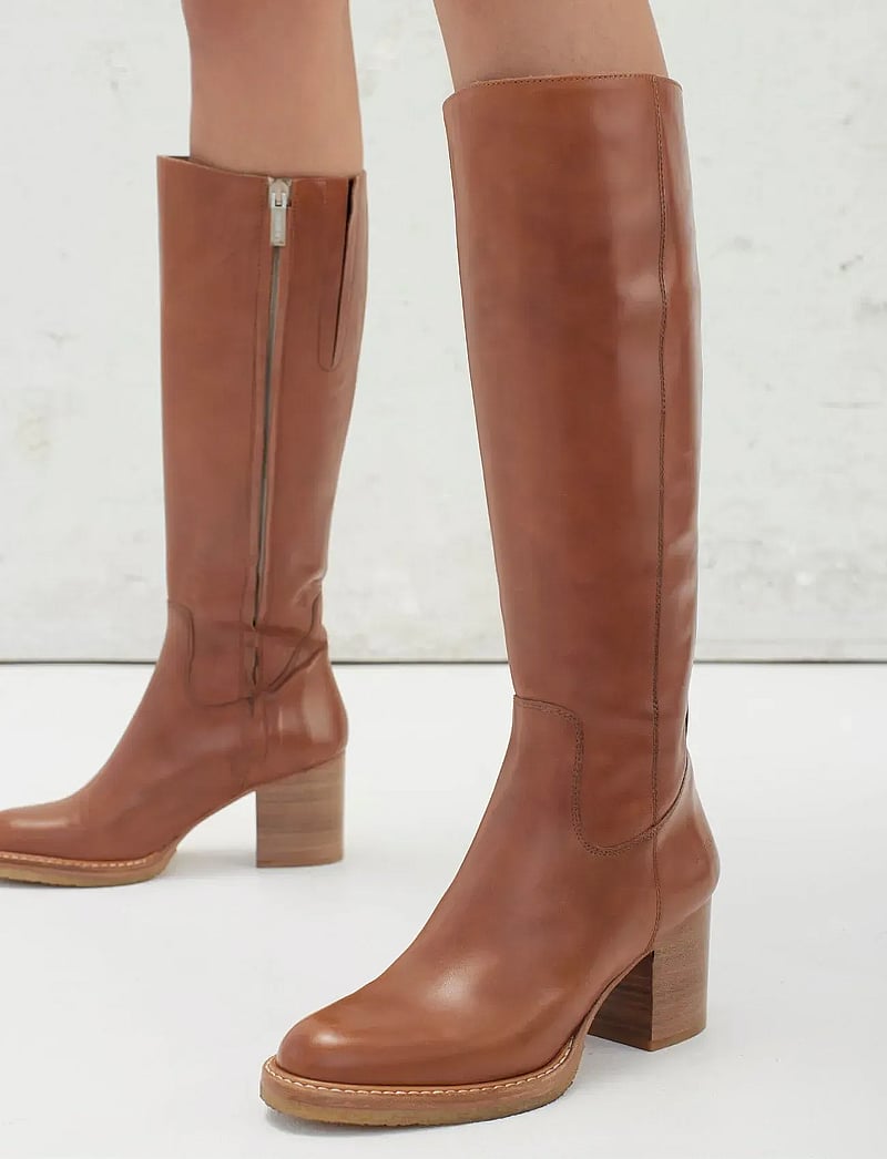 ANGULUS Bootie Block Heel With Zippe (ANG7694-101) Long