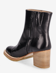 ANGULUS - Bootie - block heel - with zippe - høj hæl - 1835/001 black/black - 2