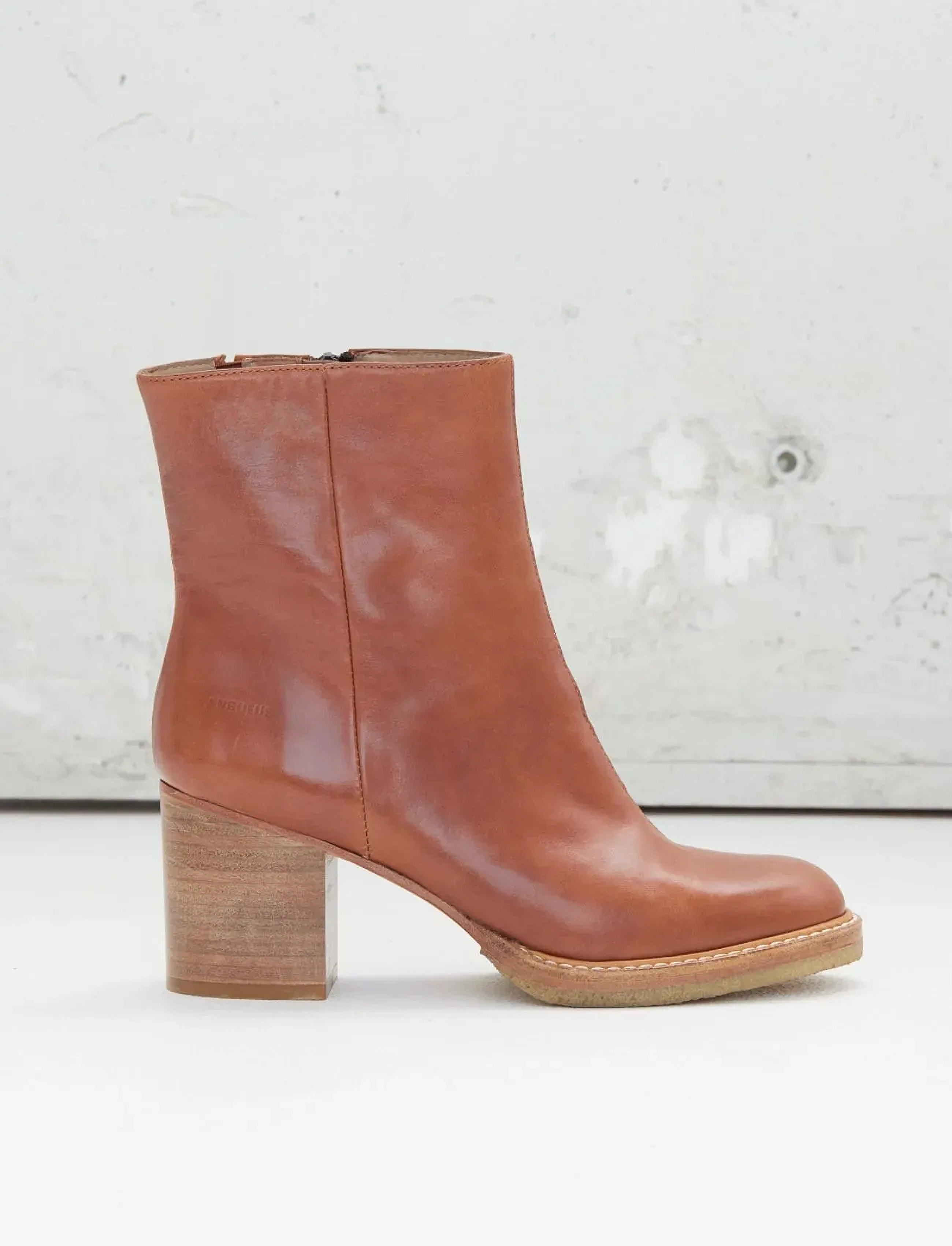 ANGULUS Bootie Block Heel With Zippe stövletter dam – bild 2