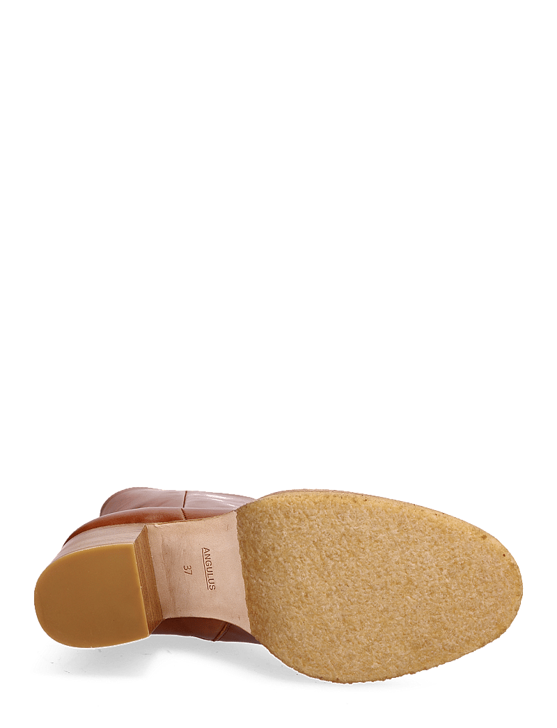 ANGULUS - Bootie - block heel - with zippe - stövletter - 1838/036 cognac/cognac - 5