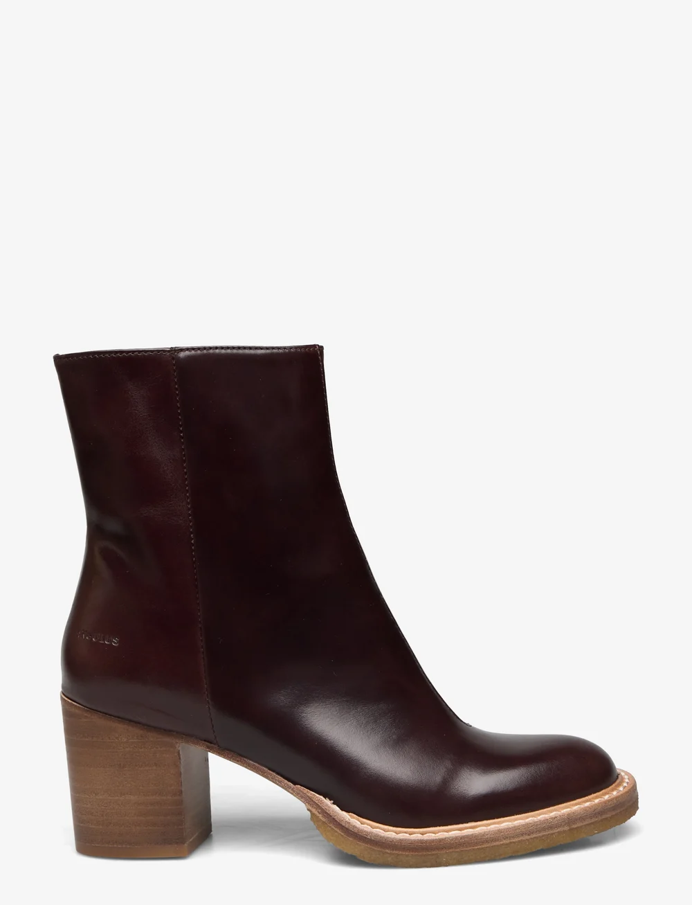 ANGULUS Bootie Block Heel With Zippe Heeled ankle boots