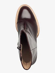 ANGULUS - Bootie - block heel - with zippe - augsts papēdis - 1836/002 dark brown/dark brown - 3