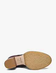 ANGULUS - Bootie - block heel - with zippe - augsts papēdis - 1836/002 dark brown/dark brown - 4