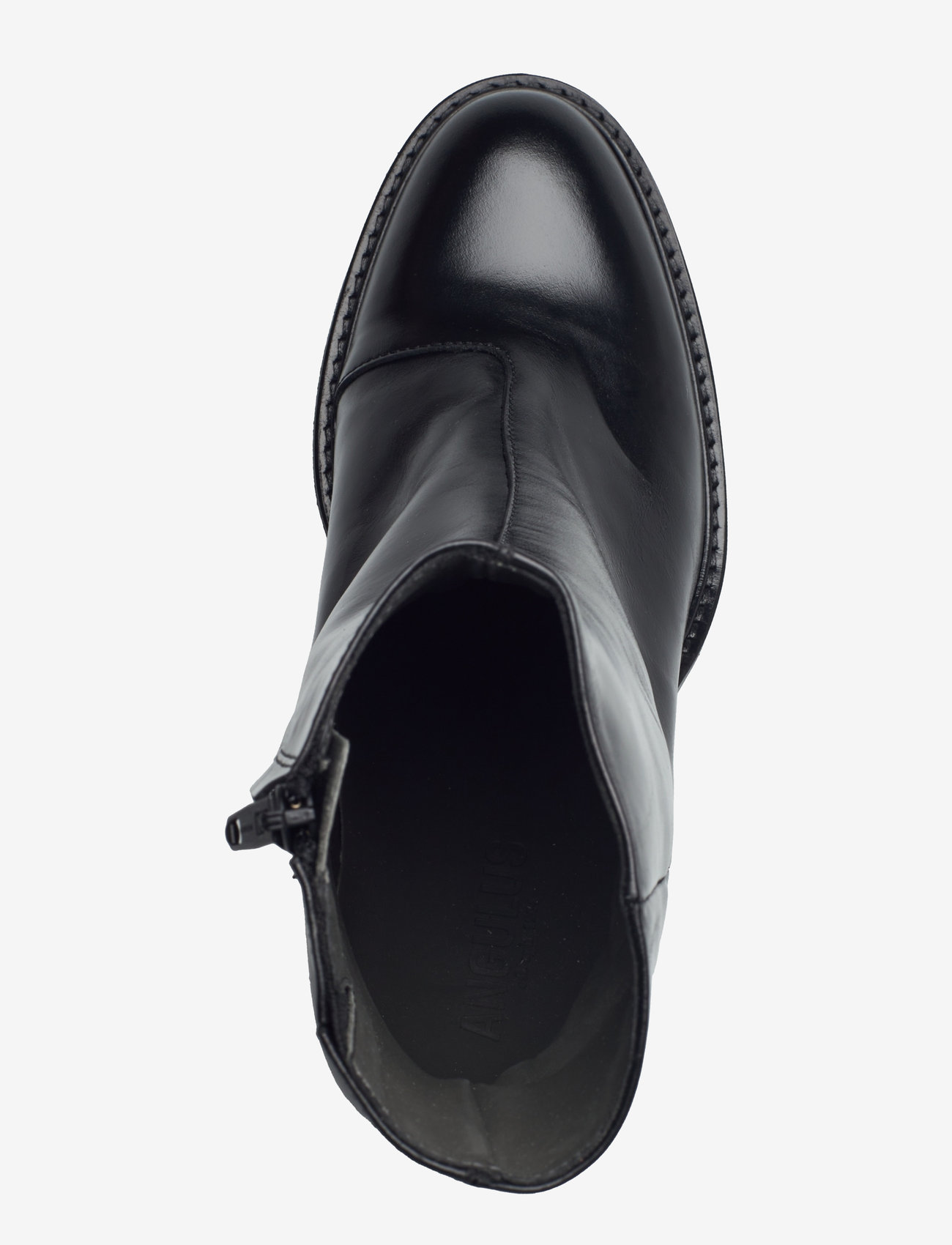 ANGULUS - Bootie - block heel - with zippe - hohe absätze - 1835/001 black/black - 3