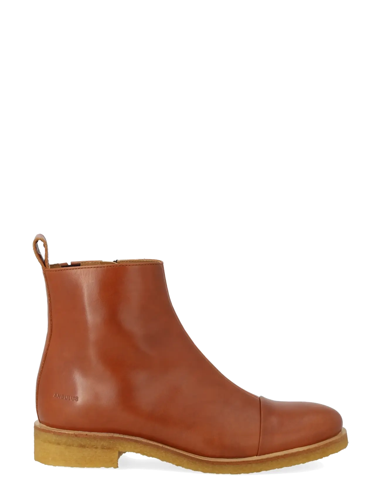 ANGULUS - Booties - flat - with zipper - 1838/002 cognac/dark brown - 1