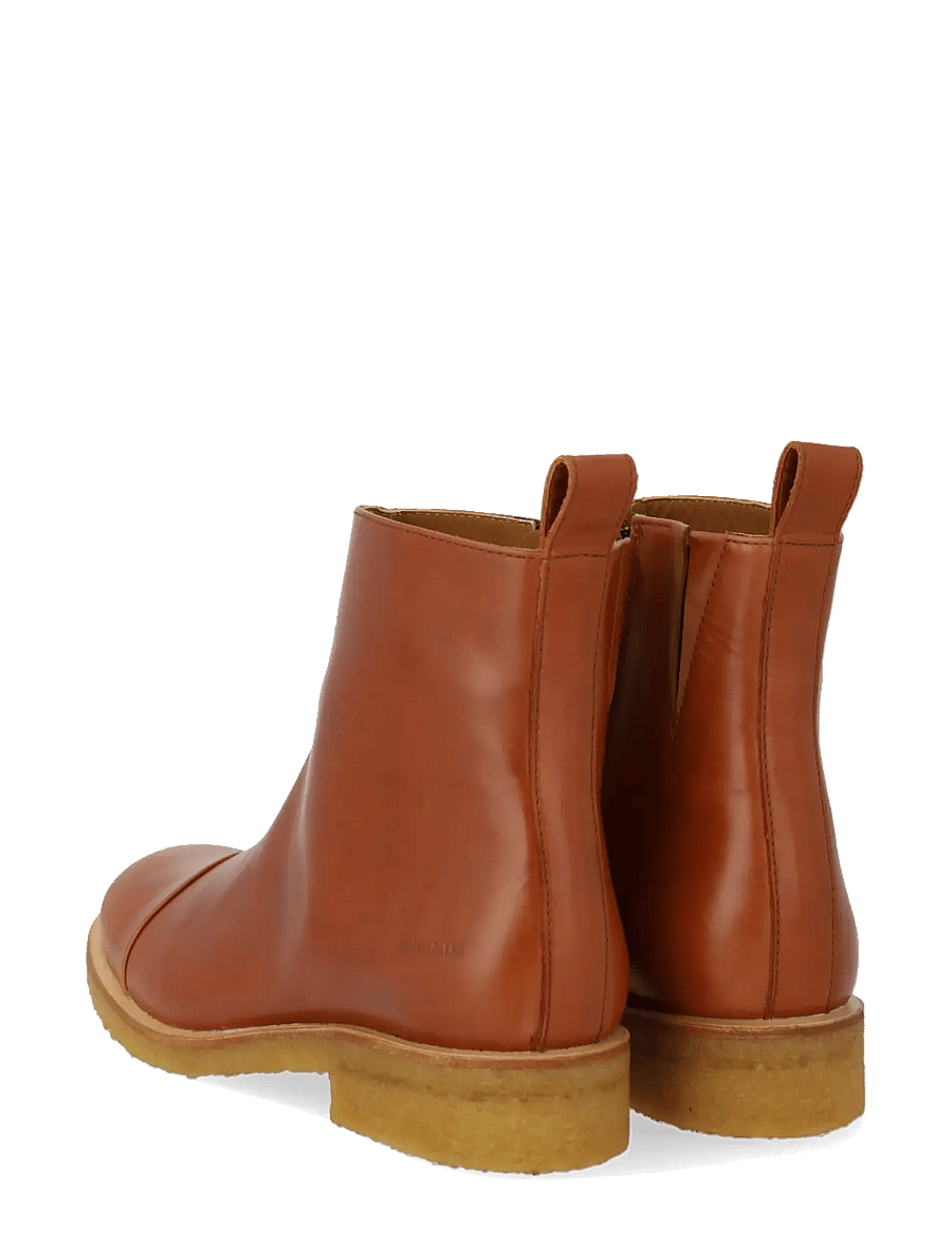 ANGULUS - Booties - flat - with zipper - flat ankle boots - 1838/002 cognac/dark brown - 2