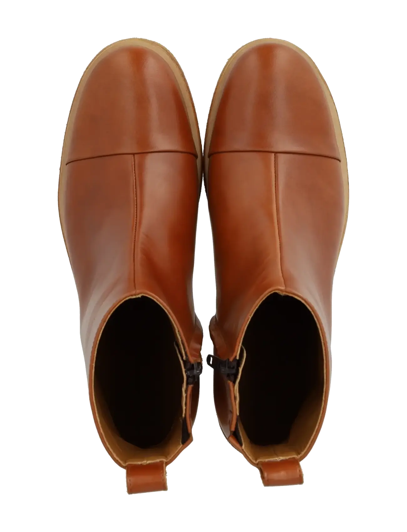 ANGULUS - Booties - flat - with zipper - 1838/002 cognac/dark brown - 3