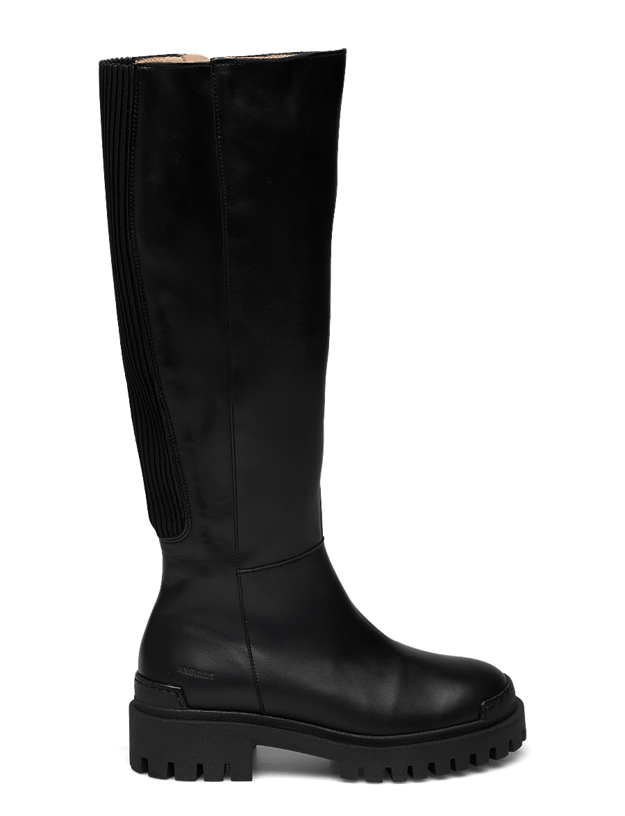 ANGULUS - Boots - flat - knähöga stövlar - 1604/019 black/black - 2