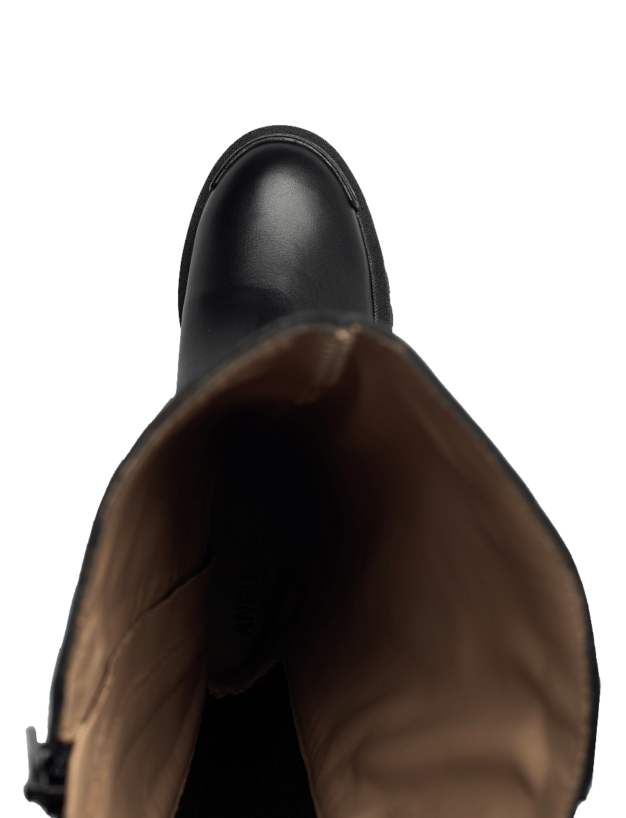ANGULUS - Boots - flat - knähöga stövlar - 1604/019 black/black - 4
