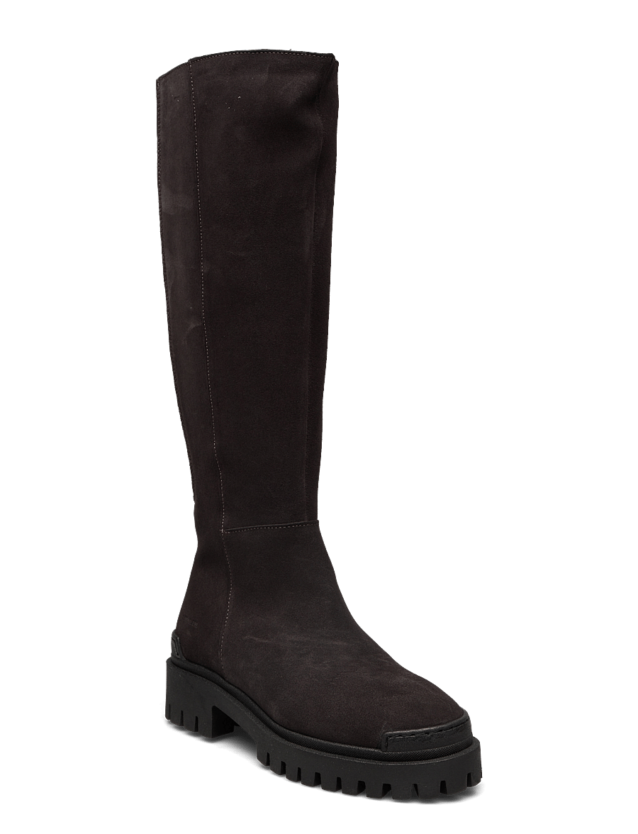ANGULUS - Boots - flat - knähöga stövlar - 1716/019 espresso/black - 0