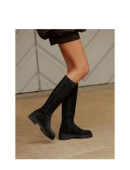 ANGULUS - Boots - flat - høye boots - 1716/019 espresso/black - 5