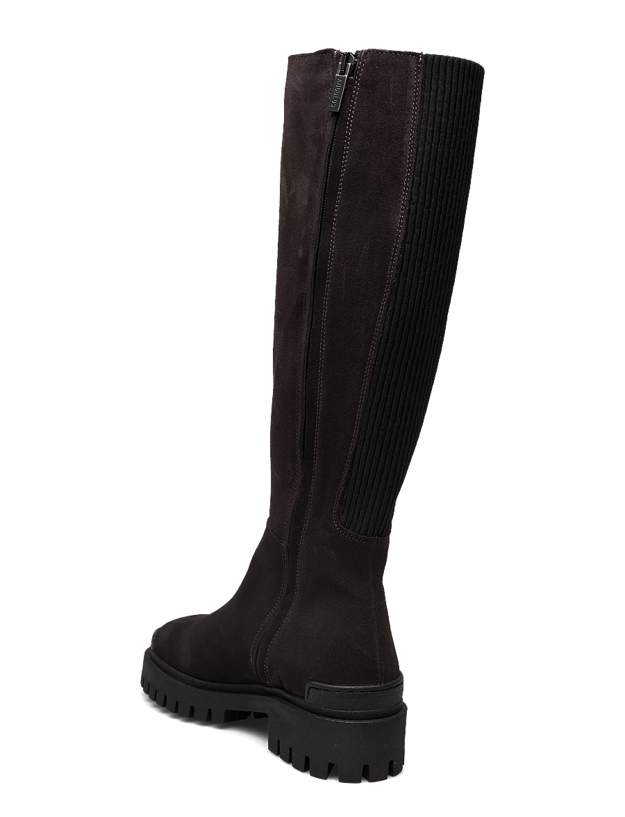 ANGULUS - Boots - flat - knähöga stövlar - 1716/019 espresso/black - 2