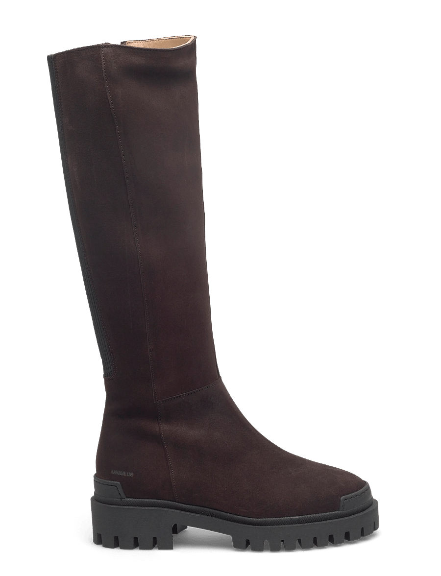 ANGULUS - Boots - flat - kniehohe stiefel - 2193/019 brown/black - 1