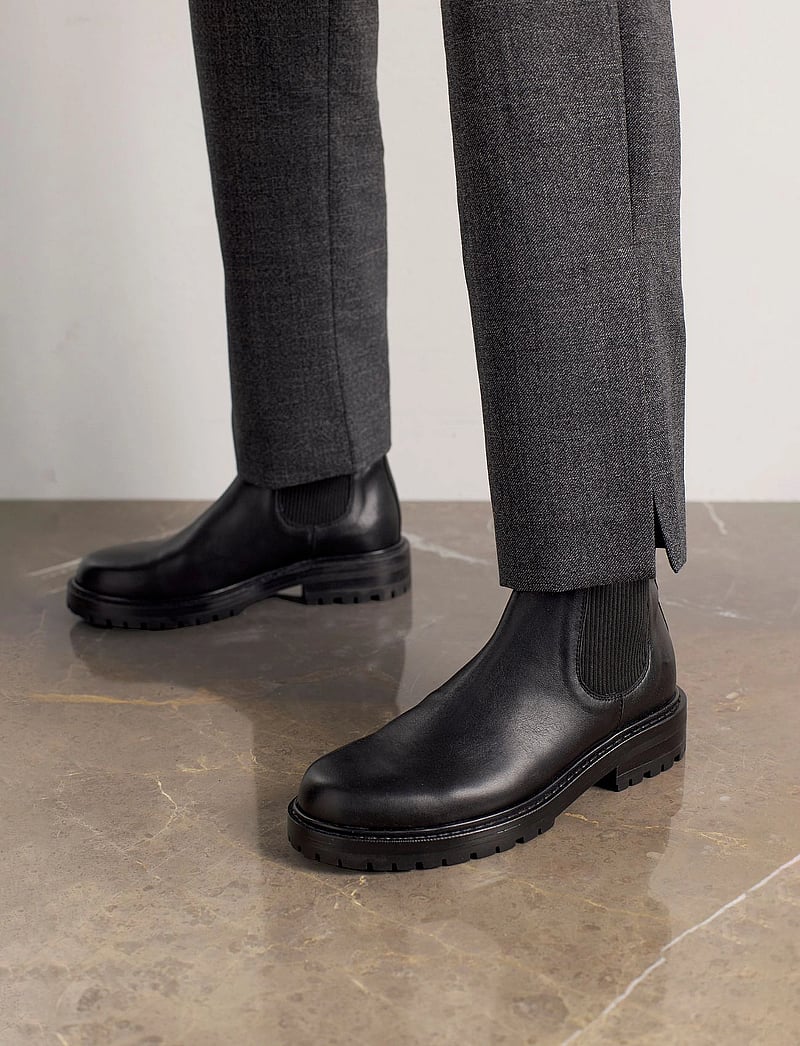 ANGULUS - Booties - flat - with elastic - stiefel - 1604/019 black/black - 0