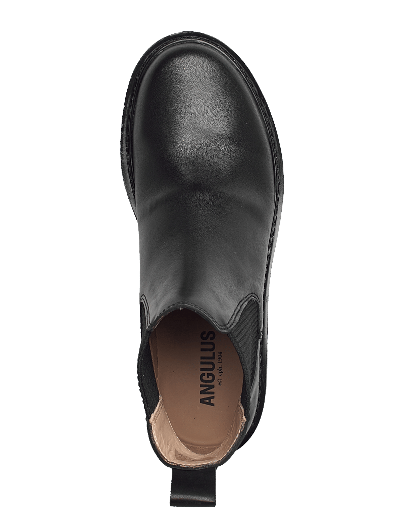 ANGULUS - Booties - flat - with elastic - stiefel - 1604/019 black/black - 4