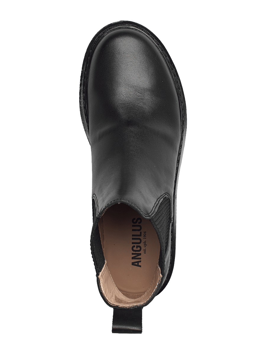ANGULUS - Booties - flat - with elastic - stövlar - 1604/019 black/black - 4