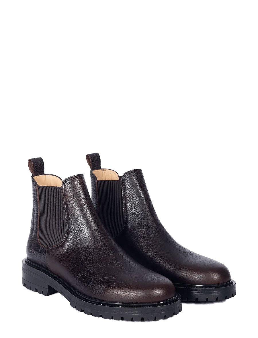 ANGULUS - Booties - flat - with elastic - flade ankelstøvler - 2505/046 dark brown - 0